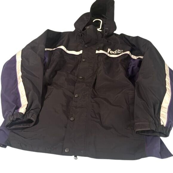 FedEx Delivery Driver Jacket with Reflective Stripe Men’s No Size Tag - Picture 1 of 13